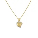 Złota zawieszka serce